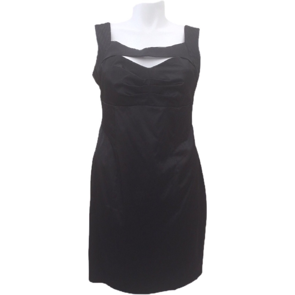 Kouture by Kimora little black satiny dress cutout
